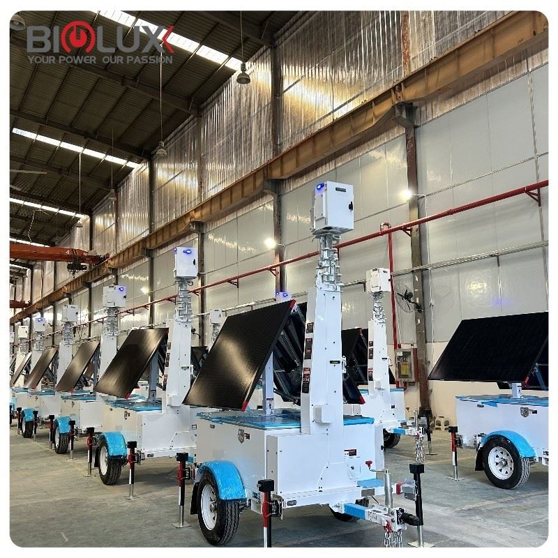 BIGLUX HiSOLO Mobile Solar Surveillance Trailer With HD Camera suppliers
