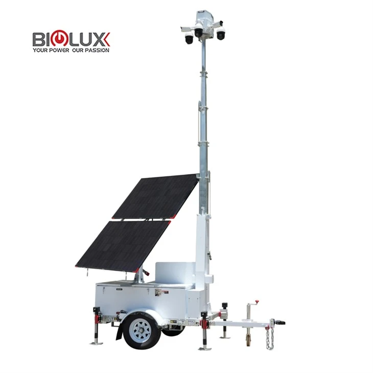 HiSOLO Solar CCTV Trailer għall-Minjieri tas-Sigurtà