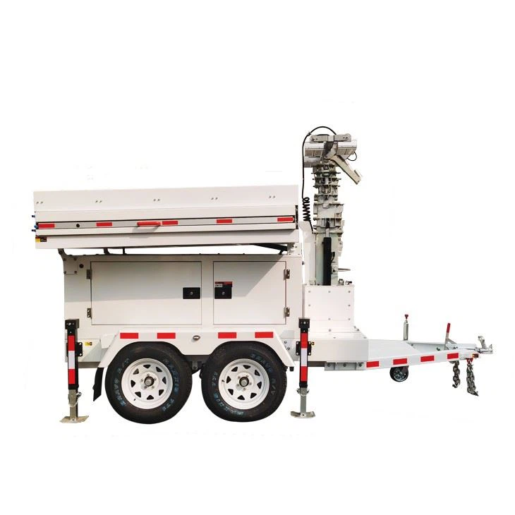 Military Grade Mobile Solar Light Tower 8 Panels