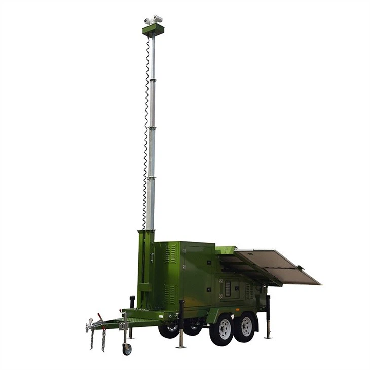 Military Light Tower With Cctv Camera