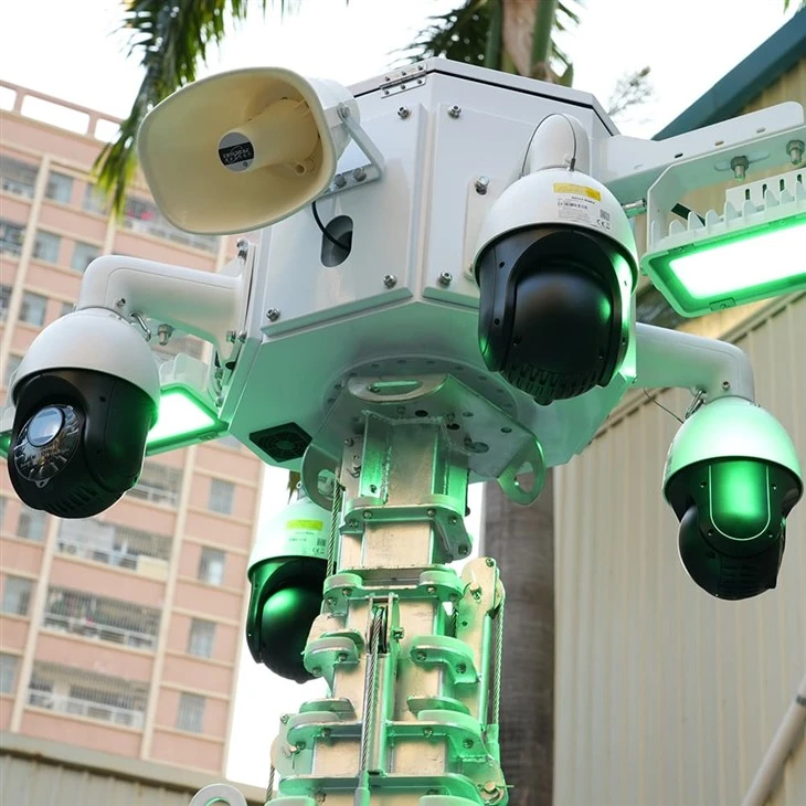 HiSOLO Solar CCTV Trailer for Security Mining best